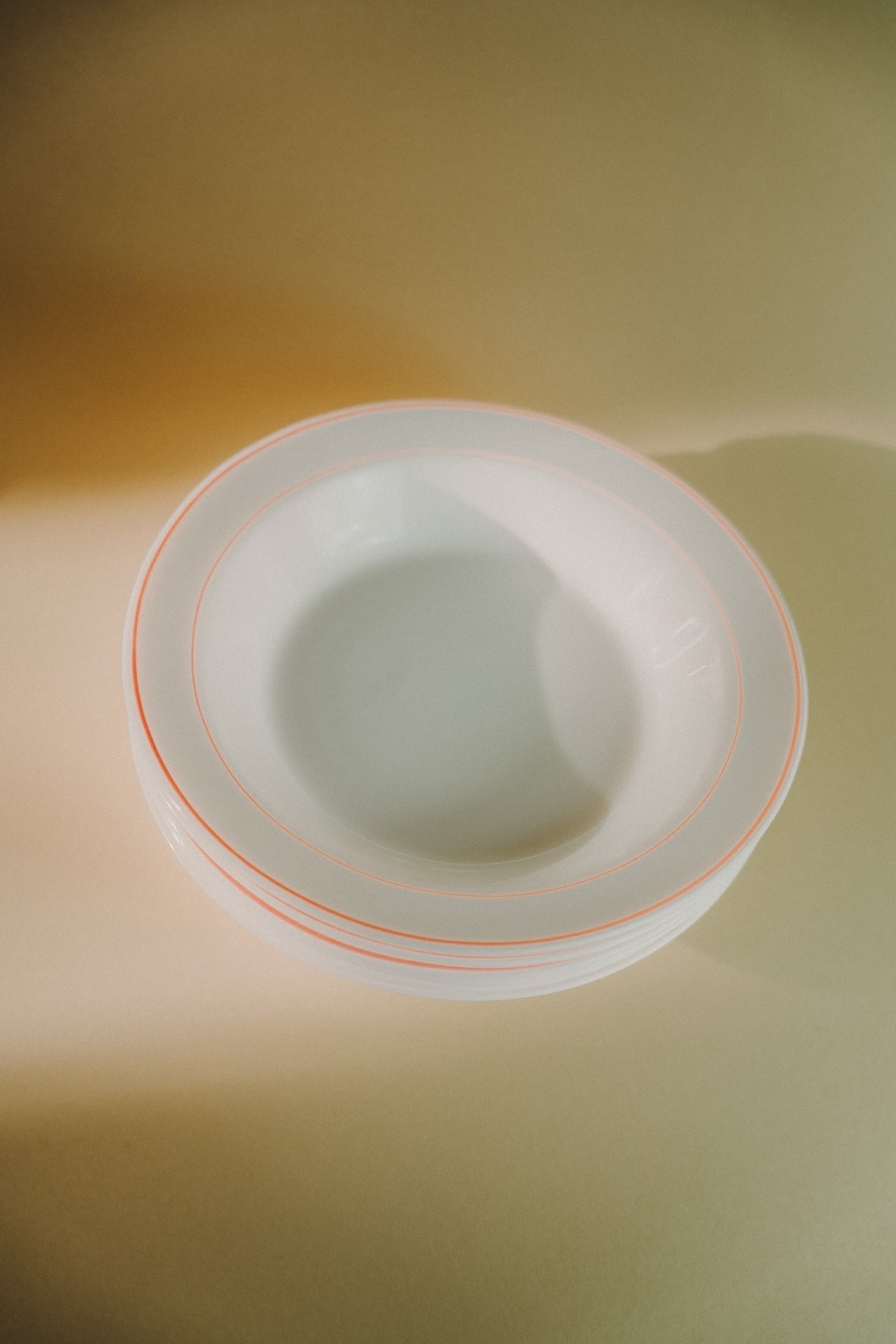 Six White Plates