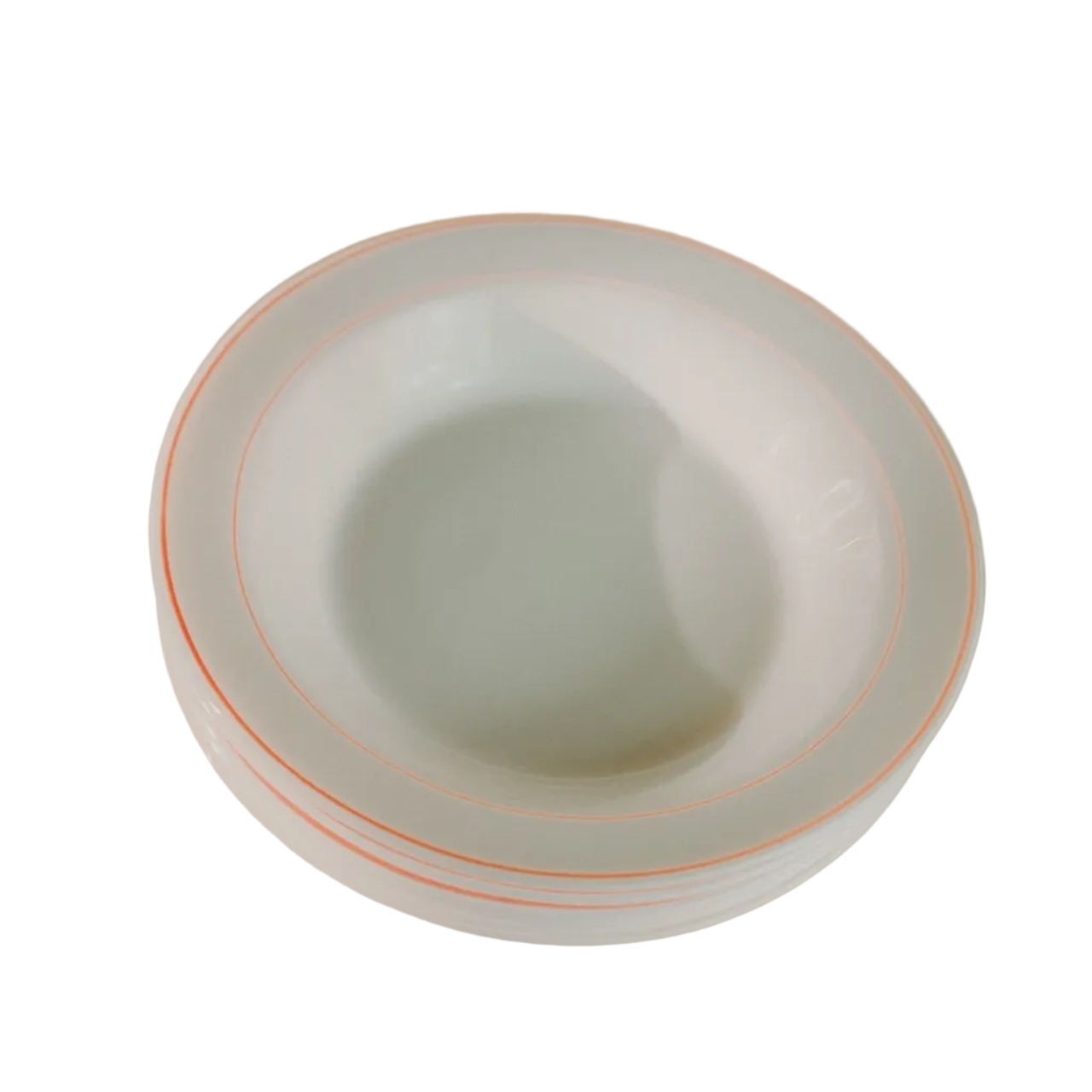 Six White Plates