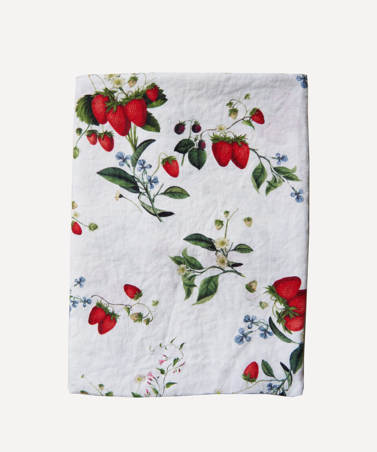 Wild Strawberry Linen Tablecloth