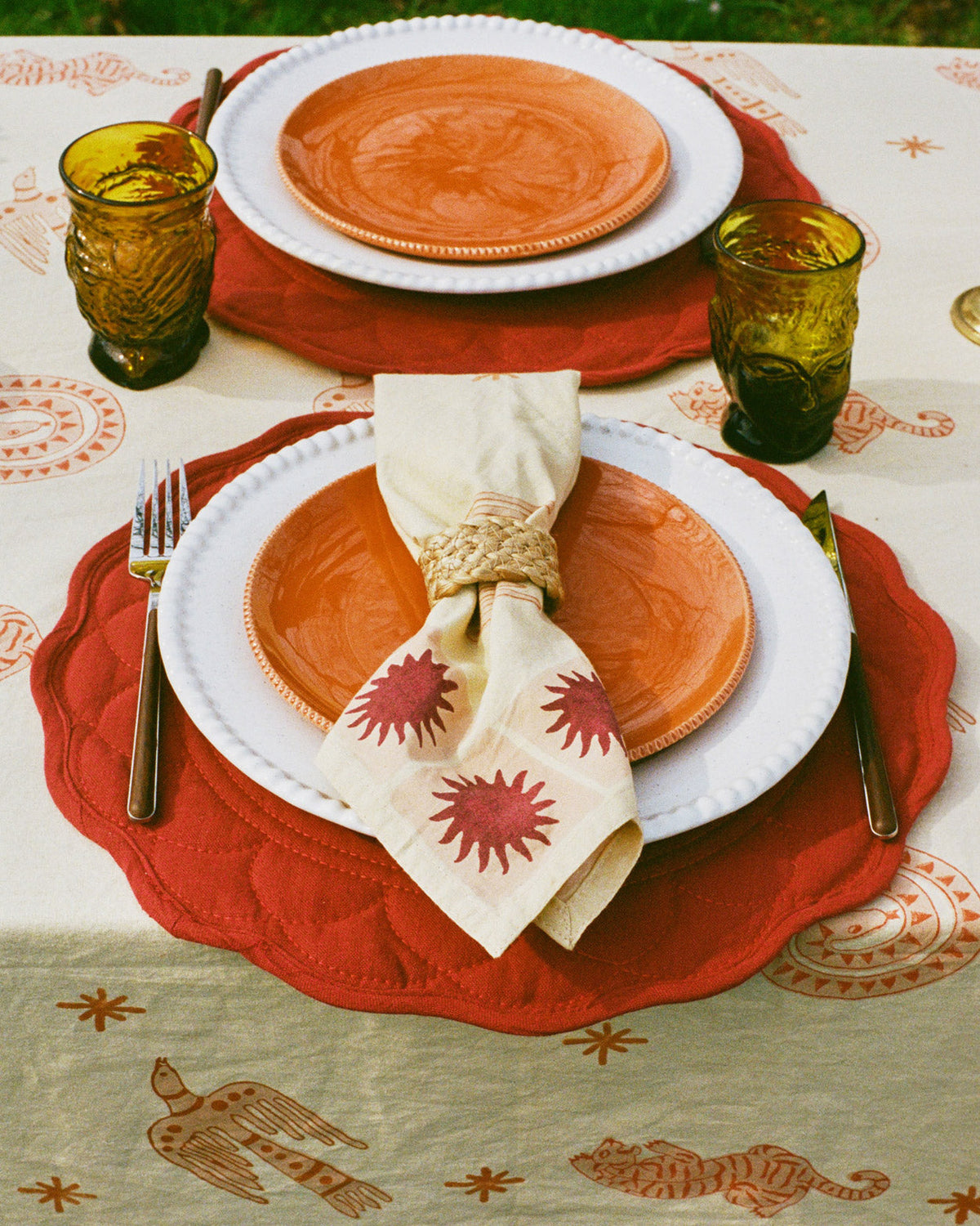 The Pink Wildlife Napkin Set of 2