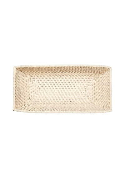 Wiltshire Long Rattan Basket in Sand Colour - Casa by Josephine Jenno