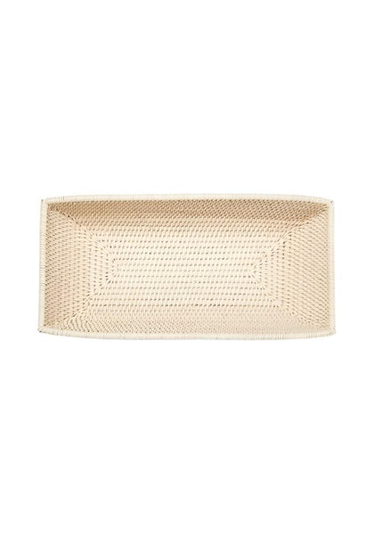Wiltshire Long Rattan Basket in Sand Colour - Casa by Josephine Jenno