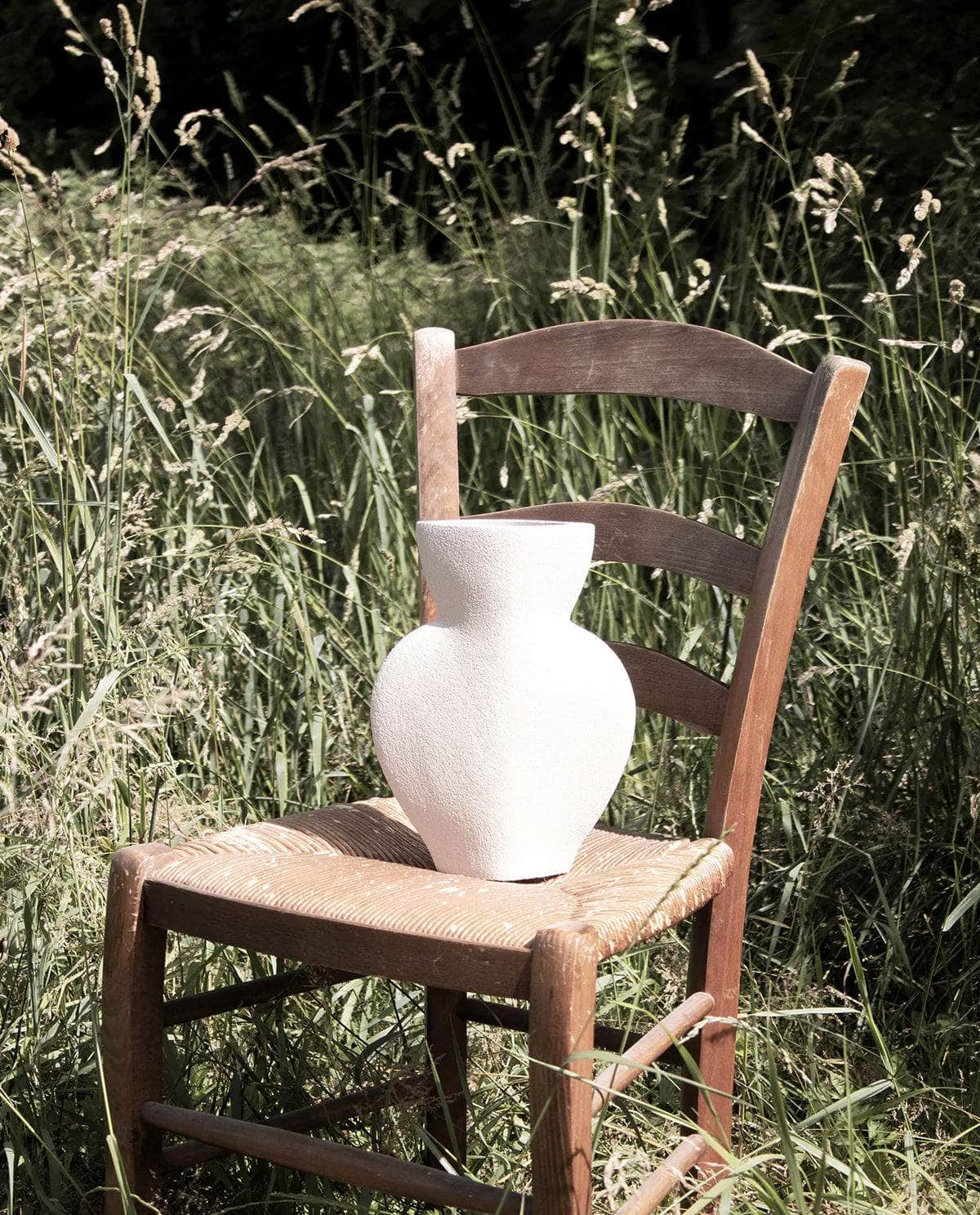 Ceramic Vase  ‘Amphora - White ’