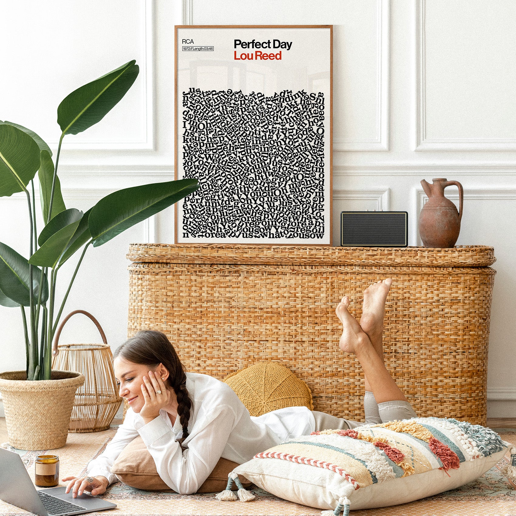 Perfect Day - Lou Reed - Song Lyric Print