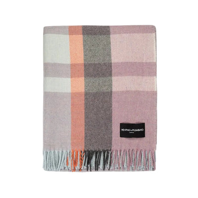 Wonderland - Alpaca & Merino Lambswool Blanket - Contemporary Soft Pink - Heating & Plumbing London - Throw