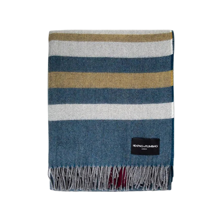 Wonderland - Alpaca & Merino Lambswool Blanket - Contemporary Teal - Heating & Plumbing London - Throw