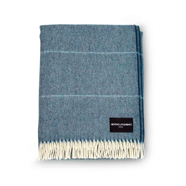 Wonderland - Alpaca & Merino Lambswool Blanket - Blue