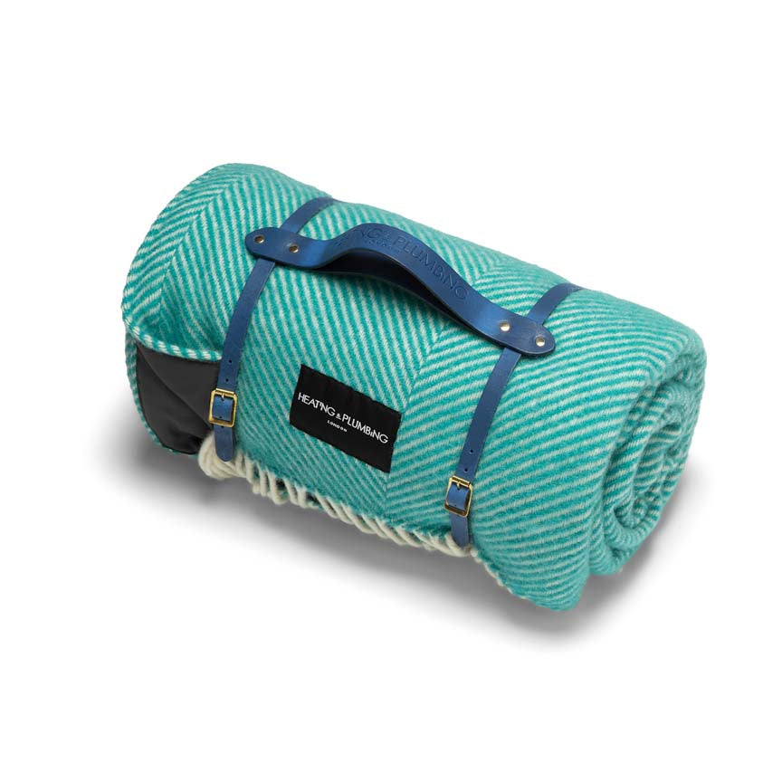 Pure New Wool Picnic Blanket - Cornish Cove