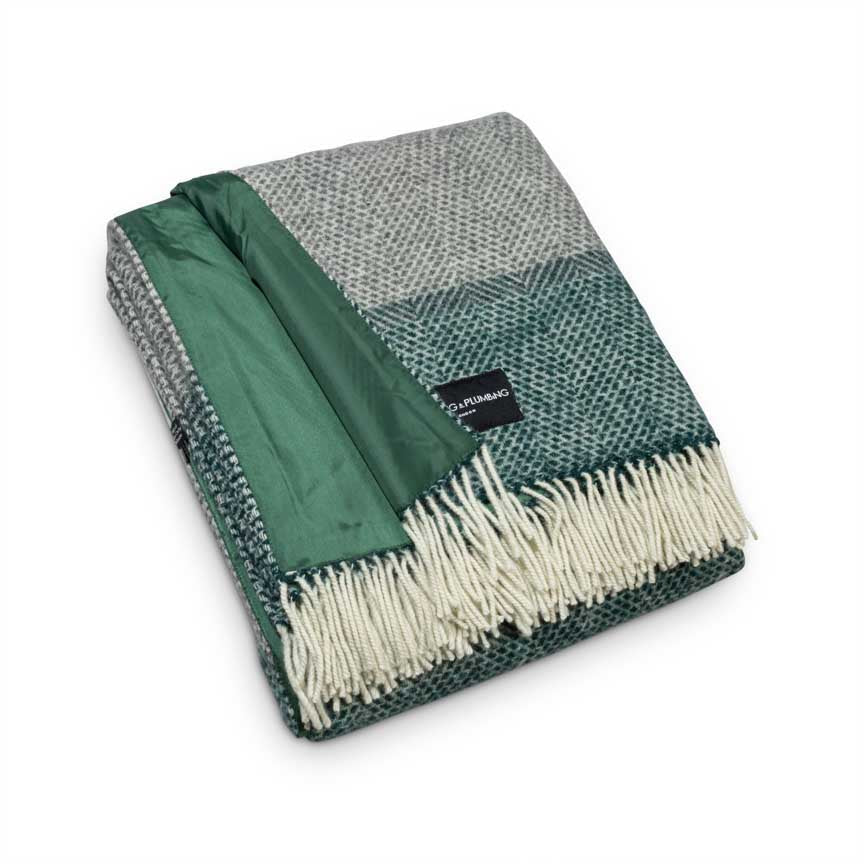 Pure New Wool Picnic Blanket - Down to the Valley