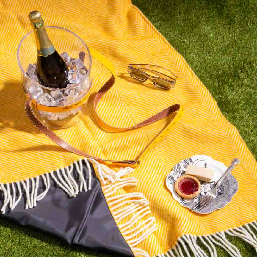 Pure New Wool Picnic Blanket - Somerset Dusk