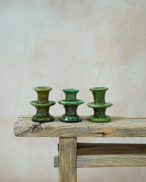 Vintage Tamegroute Candlestick Holder