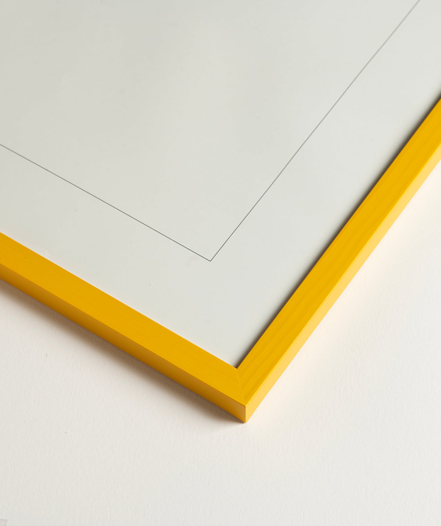 Naples Yellow Wood Picture Frame