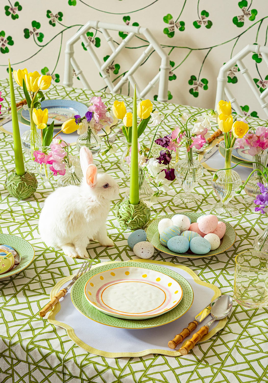 Yellow Trim Placemats - Set of 4 - Casa by Josephine Jenno