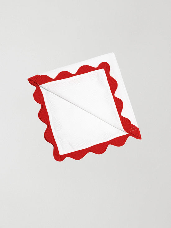 Sun Rays Red Napkin