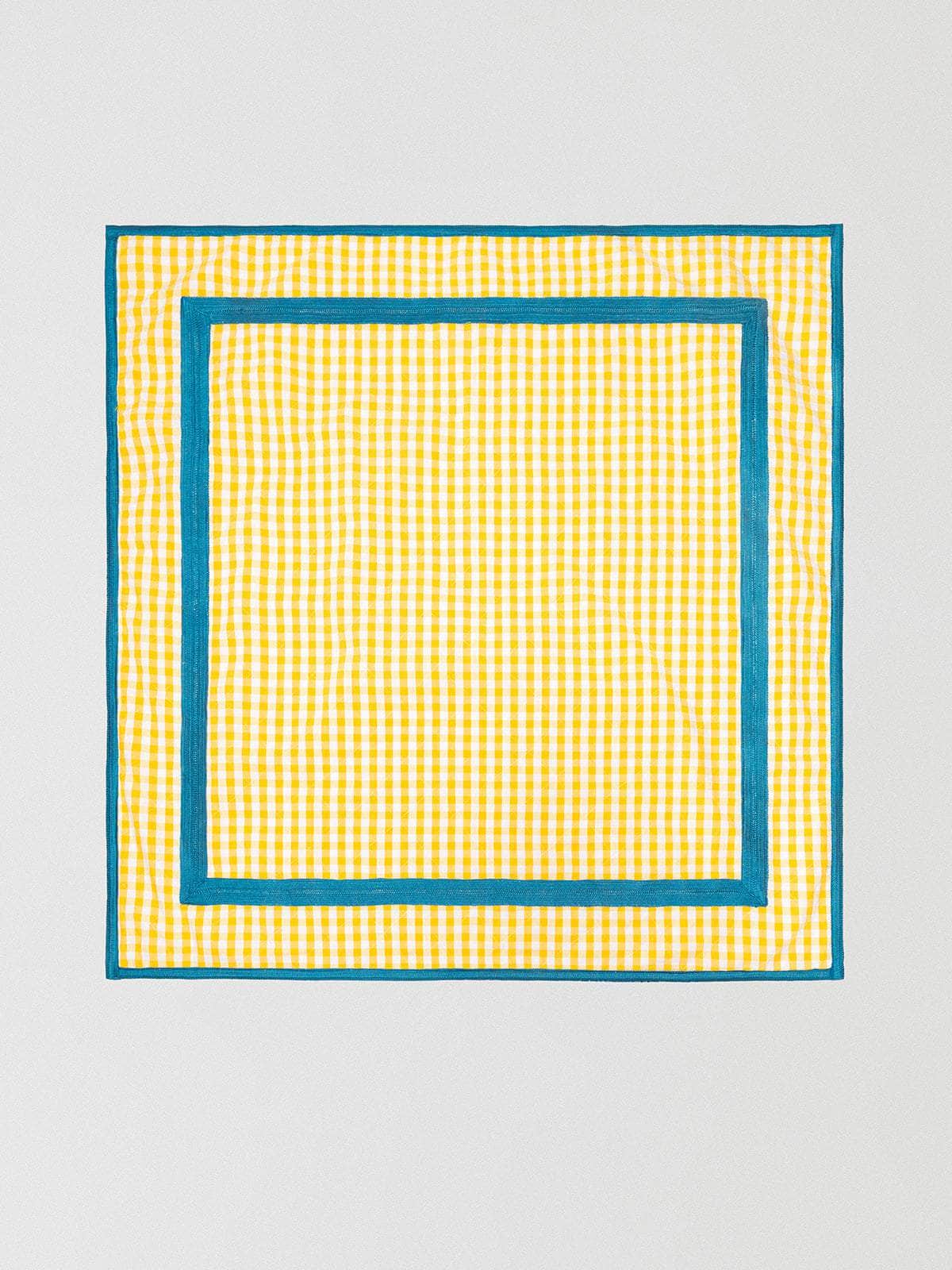Yellow + Blue Picnic Blanket