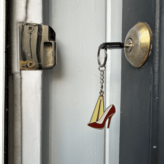 Red Enamel Shoe Keyring, Jean André x Le Pigalle