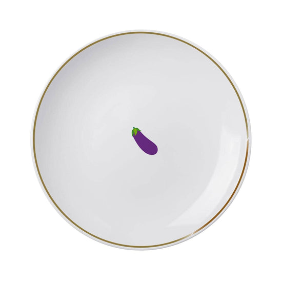Beefbar Starter Plate Eggplant Emoji