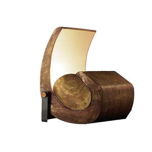 Load image into Gallery viewer, Aged Brass Sculptural Floor Lamp - Escargot by Le Corbusier
