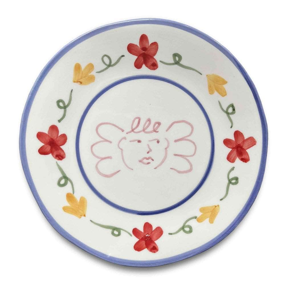 Angel Delight Dessert Plate - Blue Marine