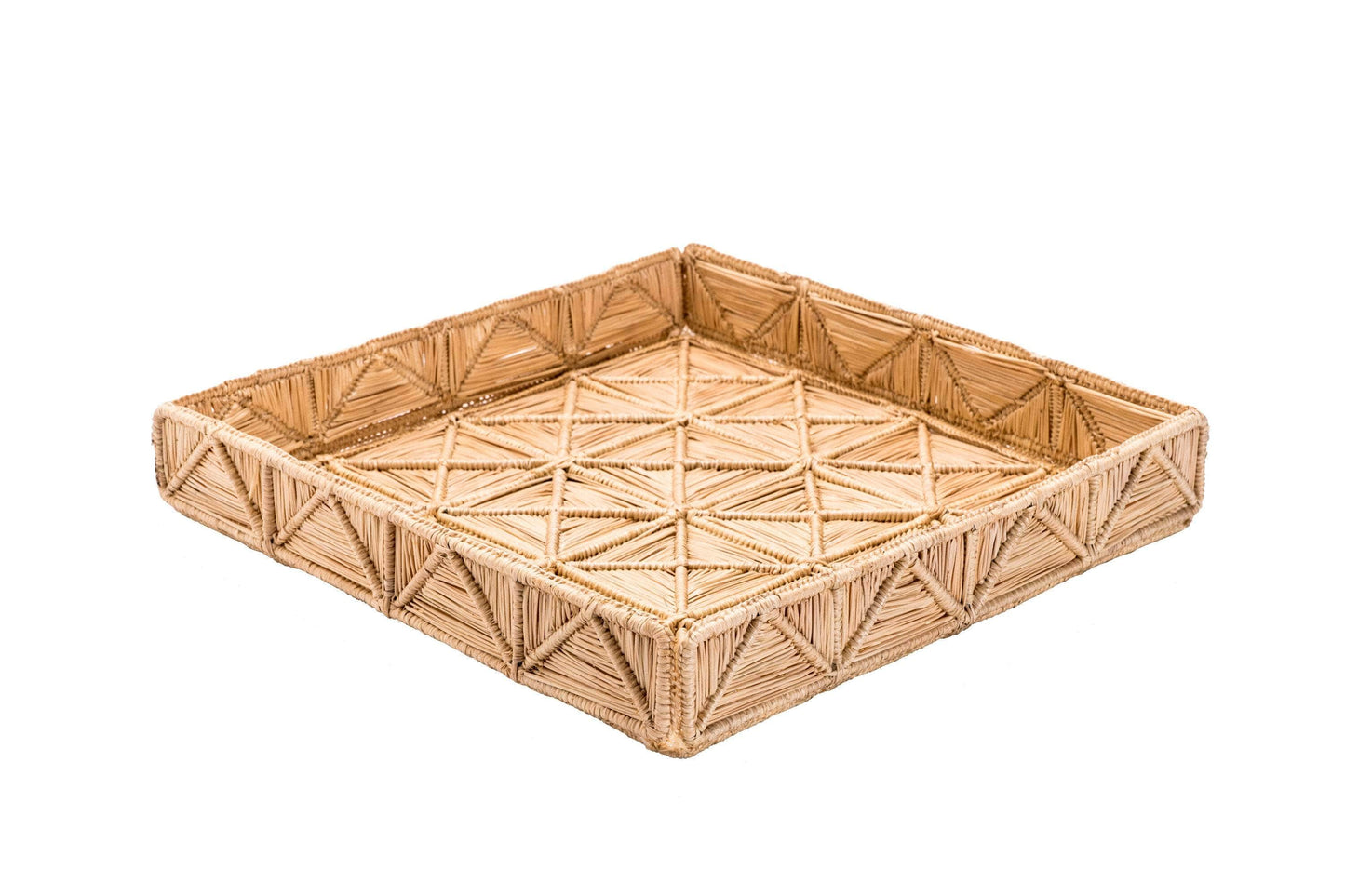 Malla Large Square Tray | Natural