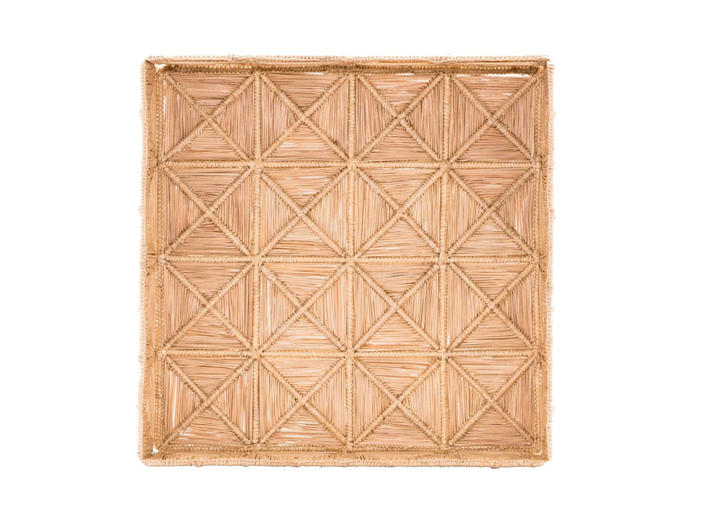 Malla Large Square Tray | Natural