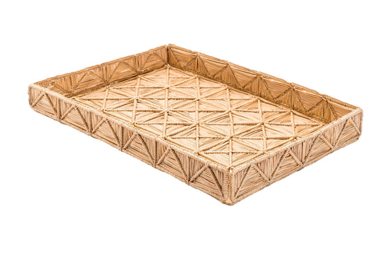 Malla Large Rectangular Tray | Natural