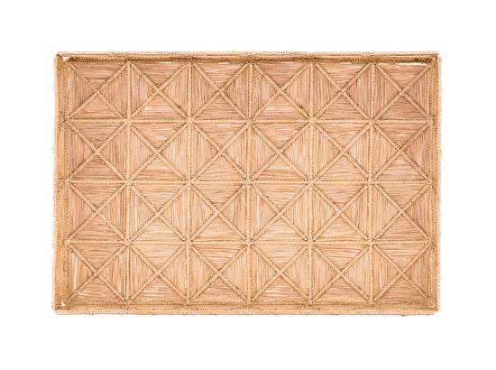 Malla Large Rectangular Tray | Natural