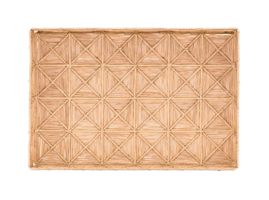 Malla Large Rectangular Tray | Natural