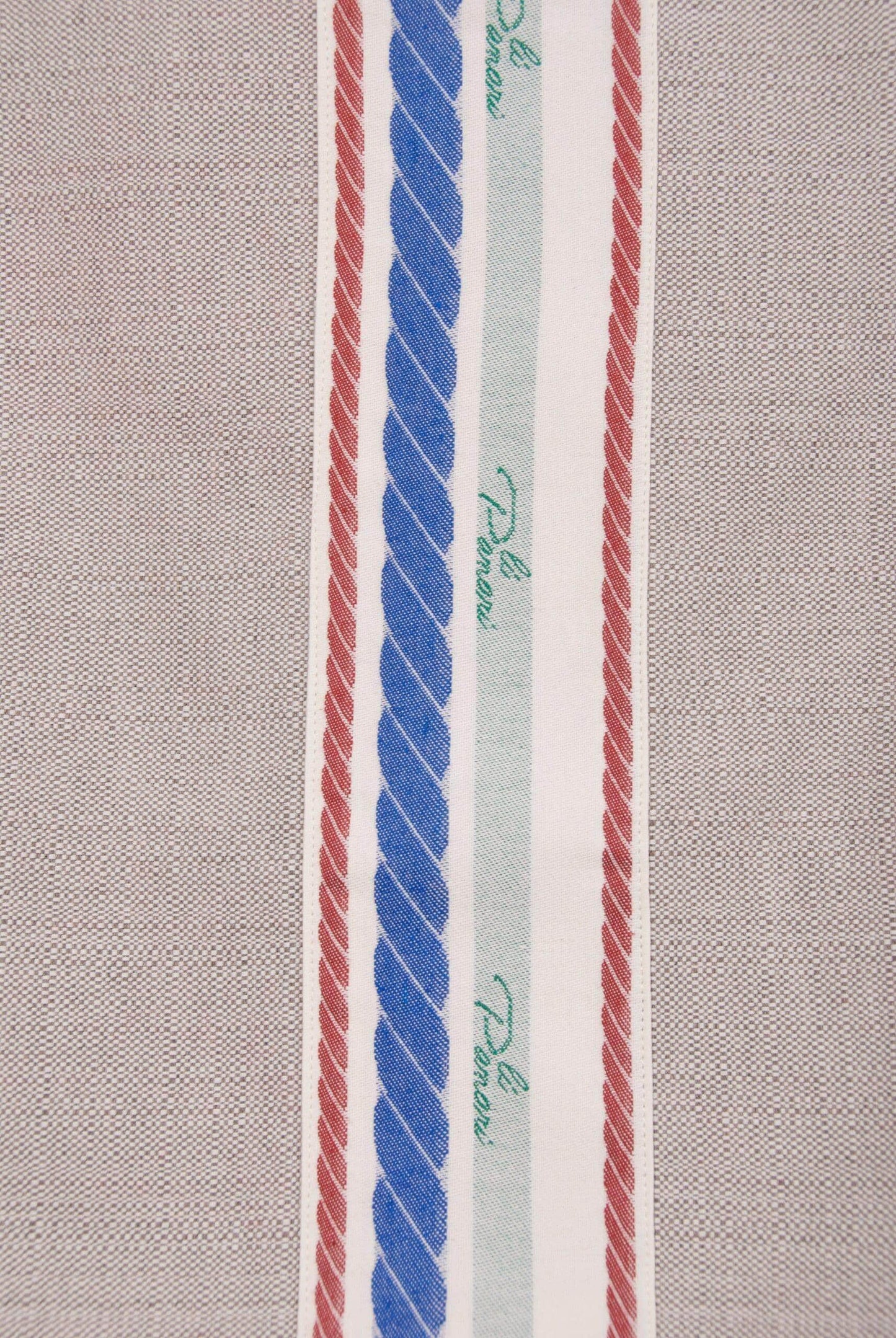 Load image into Gallery viewer, Li Panari Table Runner Grey with Red &amp;amp; Blue
