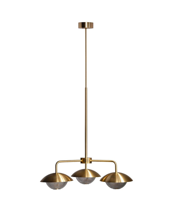 Grace 3 Chandelier brass long