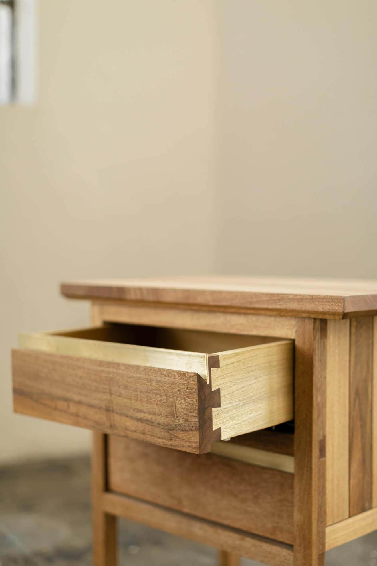 HB Collection Wooden Nightstand