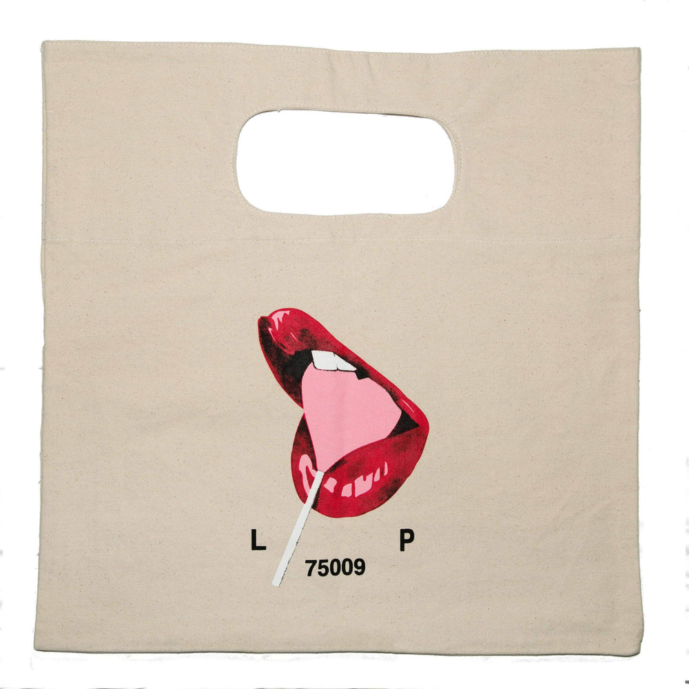 White Cotton Graphic Tote Bag, Jean André x Le Pigalle
