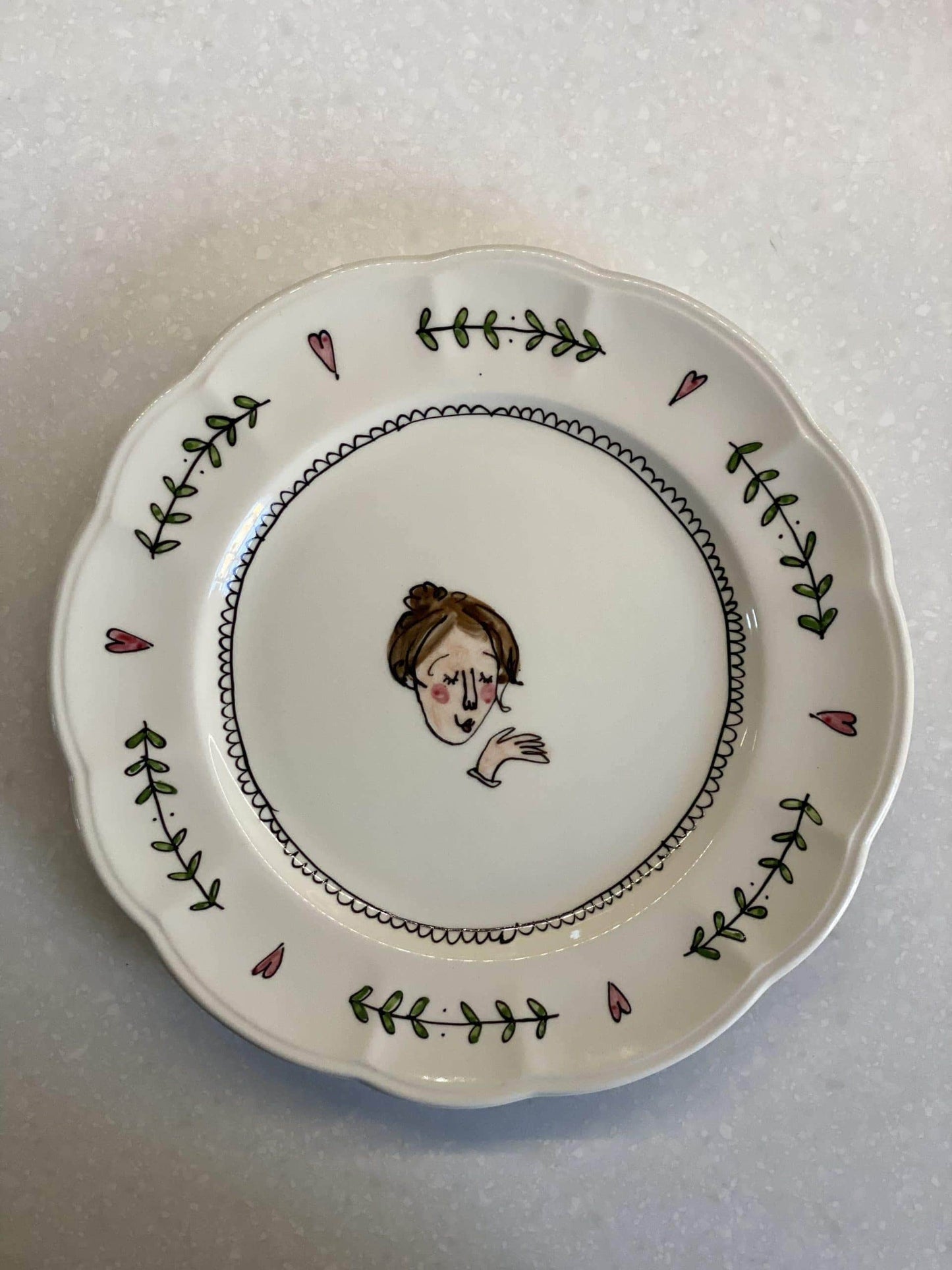 Set of 2 Snogger Small Plates : Boy and Girl