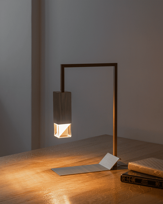 Lamp/Two Wood Table Lamp