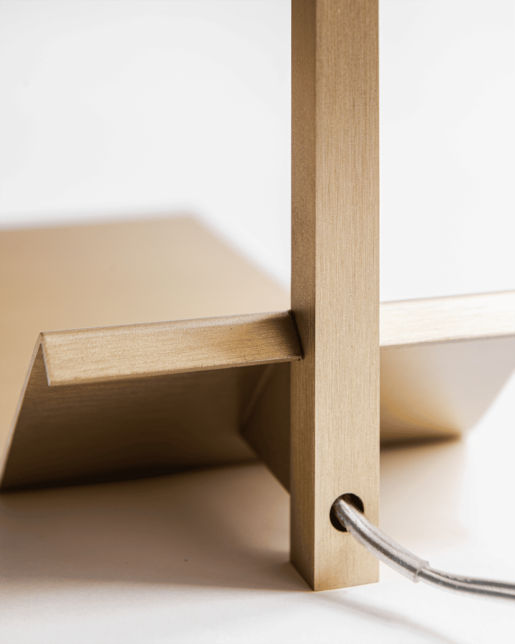 Lamp/Two Wood Table Lamp