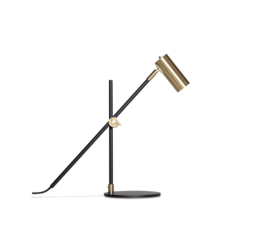 Load image into Gallery viewer, Lektor Desk Lamp black brass
