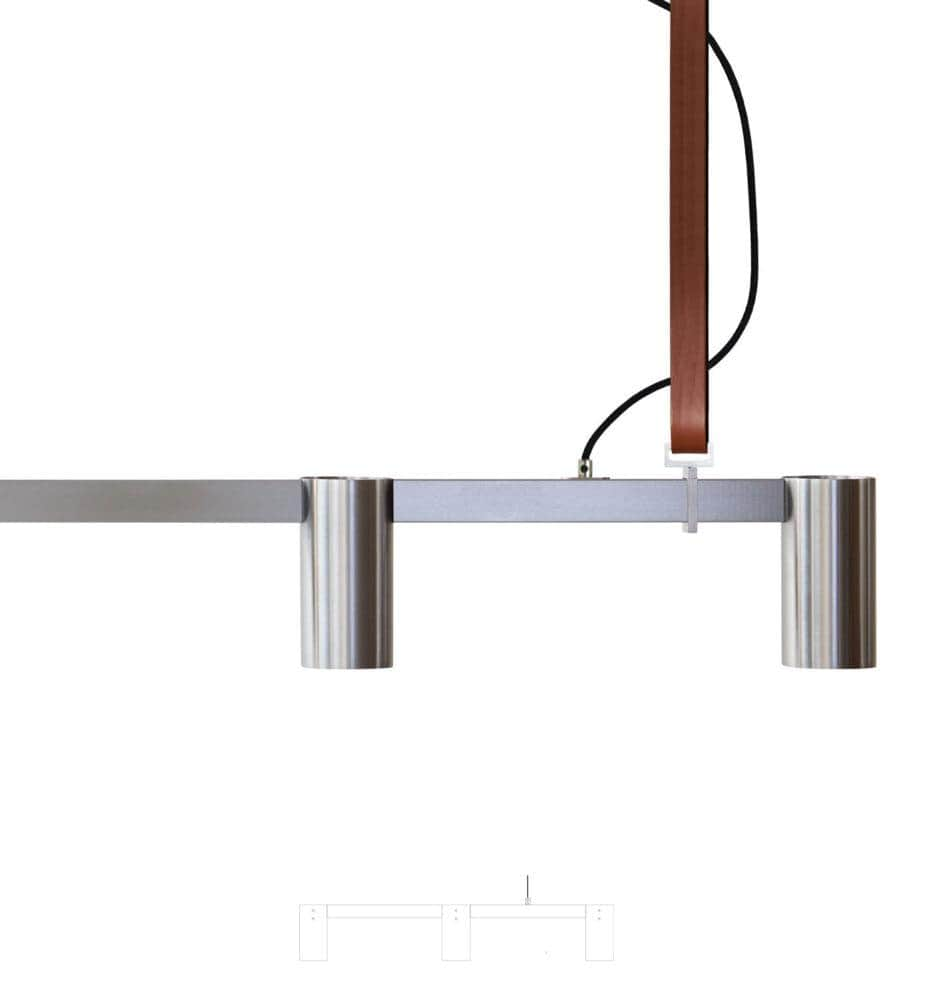 Long Kennedy Pendant Ceiling Light steel