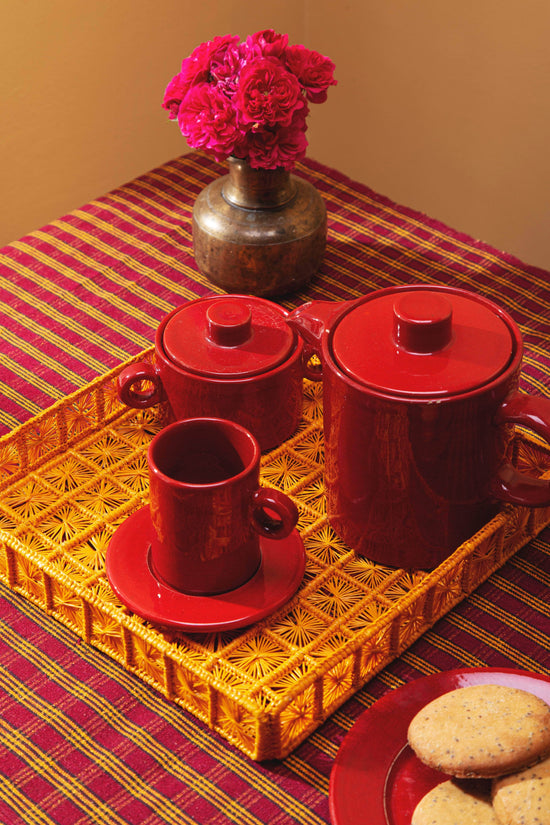 Telar Large Square Tray | Mustard