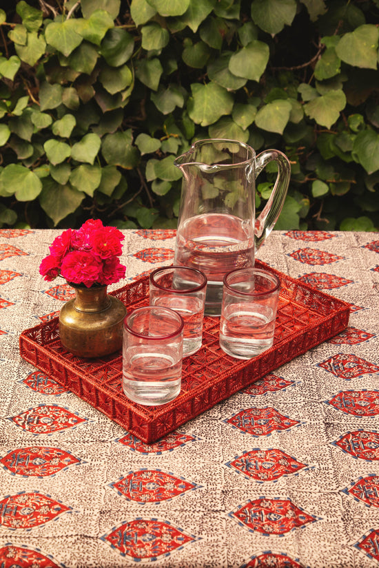 Telar Large Square Tray | Terracotta