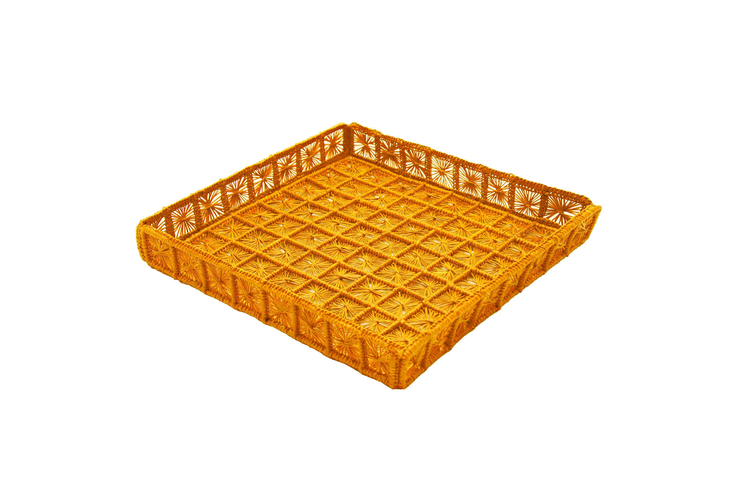 Telar Large Square Tray | Mustard
