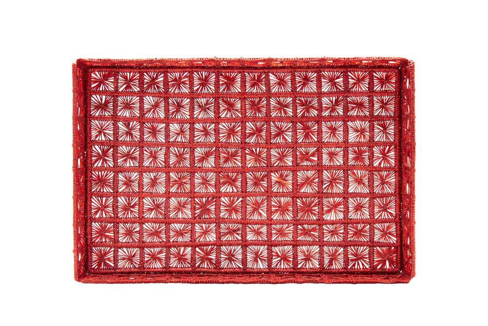 Telar Large Square Tray | Terracotta