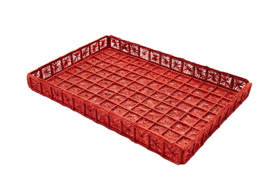 Telar Large Square Tray | Terracotta