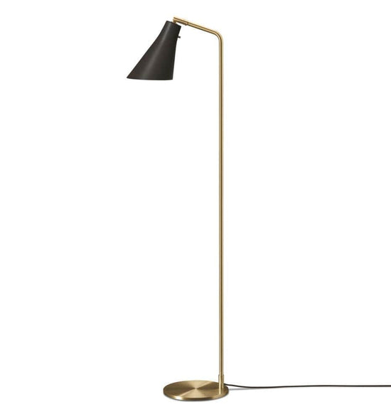 Miller Floor Lamp black brass