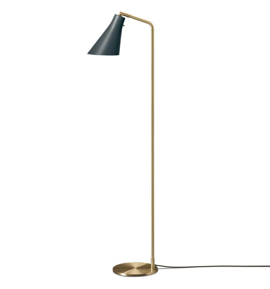 Miller Floor Lamp slate grey brass