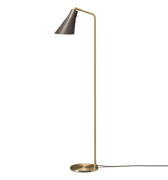 Miller Floor Lamp grey brass