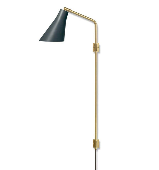 Miller Wall Swing Lamp slate grey brass