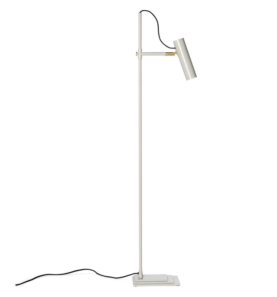 Nomad Floor Lamp silk grey brass