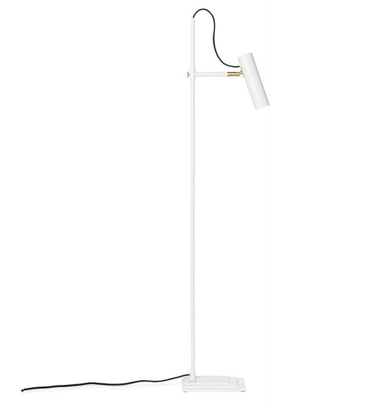 Nomad Floor Lamp white brass