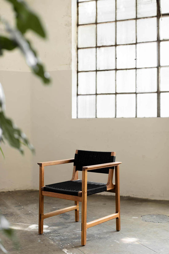 SD Collection Wooden Chair with Armrest