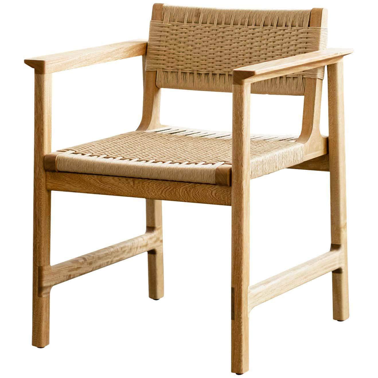 SD Collection Wooden Chair with Armrest